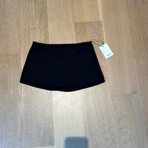 DANIELLE GUIZIO BLACK MICRO MINI SKIRT - BRAND NEW/UWT